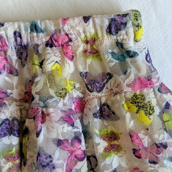 children's place colorful butterfly lace tulle tutu skirt 24 months baby girl - Picture 3 of 7